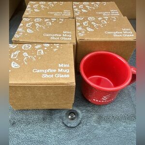 Campfire shot glass mugs